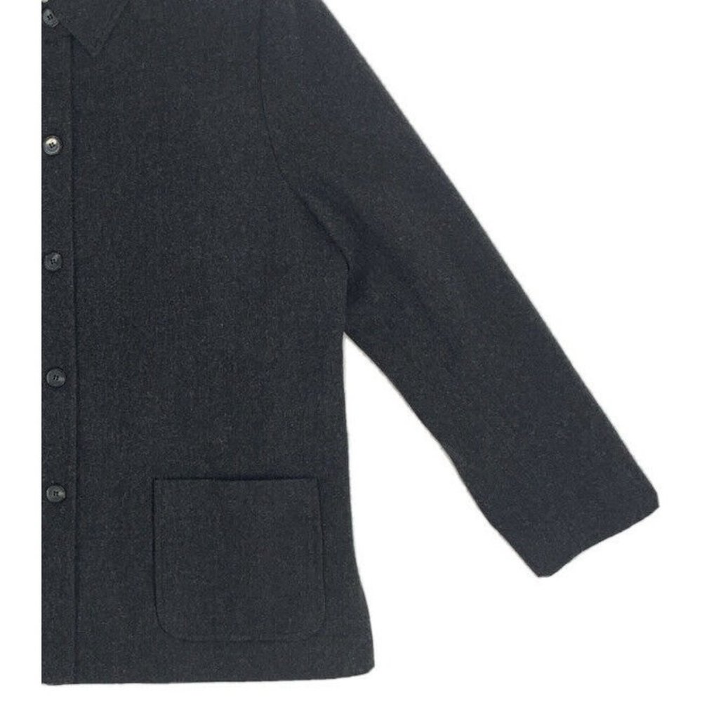 Women's Pendleton Blazer Jacket Charcoal Gray 14 … - image 3